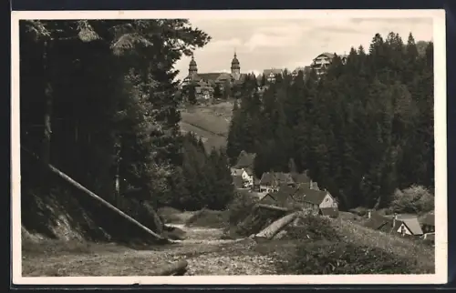 AK Freudenstadt im Schwarzwald, Blick auf Stadt und Christophstal