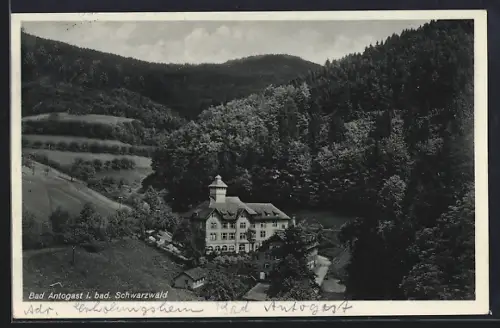 AK Bad Antogast i. bad. Schwarzwald, Erholungsheim der Landesversicherungsanstalt Baden