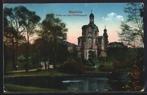 AK Mannheim, Partie aus dem Friedrichspark