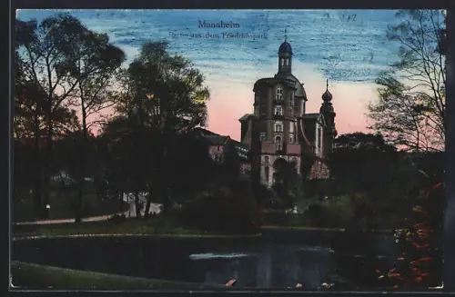 AK Mannheim, Partie aus dem Friedrichspark