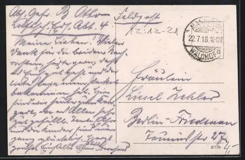 AK Mannheim, Partie aus dem Friedrichspark