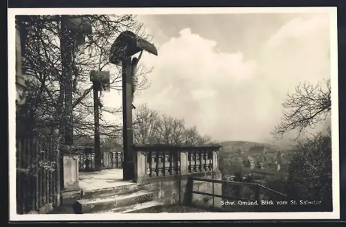 AK Schw. Gmünd, Blick vom St. Salvator
