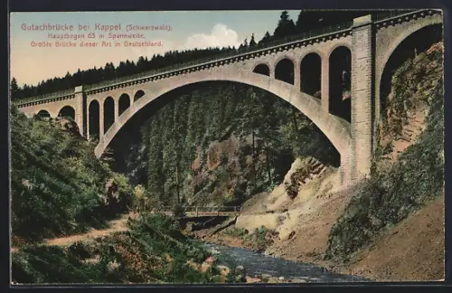 AK Kappel /Schwarzwald, Gutachbrücke