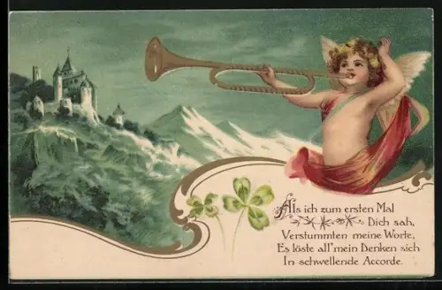 AK Amor bläst in eine Trompete, Als ich zum ersten Mal dich sah...