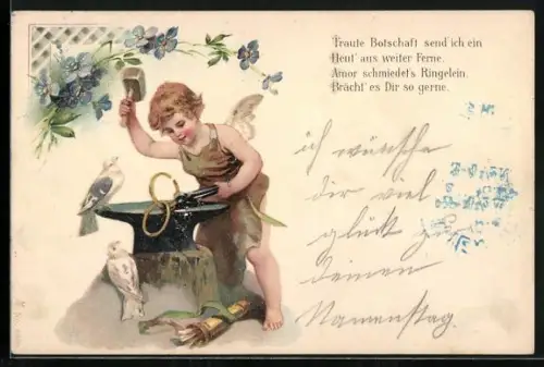 AK Amor schmiedet zwei Eheringe