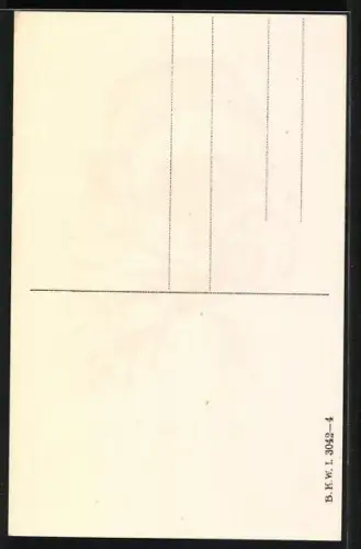 AK Kind hält Stechpalmenzweig und Lebkuchen in der Hand, Neujahr