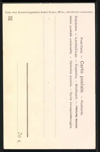 AK Amor flüstert eine Dame etwas zu