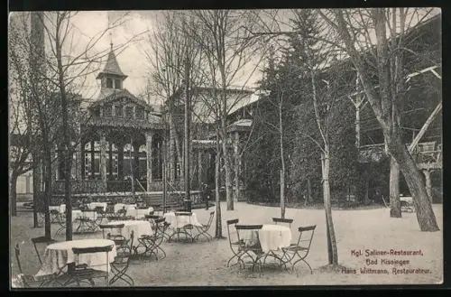 AK Bad Kissingen, Kgl. Salinen-Restaurant, Hans Wittmann Restaurateur