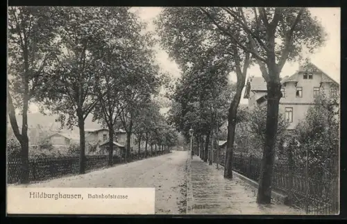 AK Hildburghausen, Bahnhofstrasse