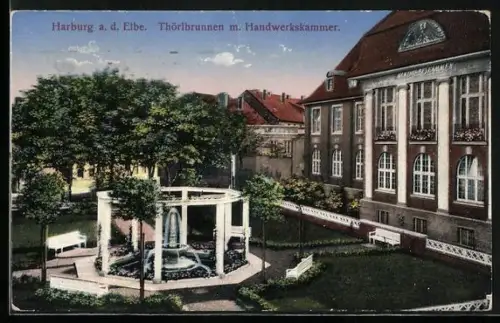 AK Hamburg-Harburg, Thörlbrunnen, Handwerkskammer