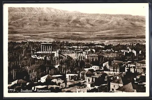 AK Baalbeck, Panorama über die Dächer