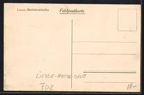 AK Liesse, inneres der Wallfahrtskirche, Salut des Infirmes