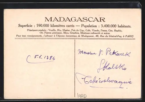 AK Madagascar, Pirogues chargéres de Fécule