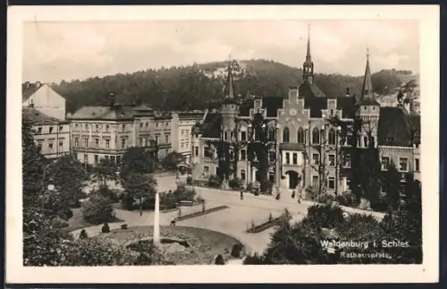 AK Waldenburg, Rathausplatz