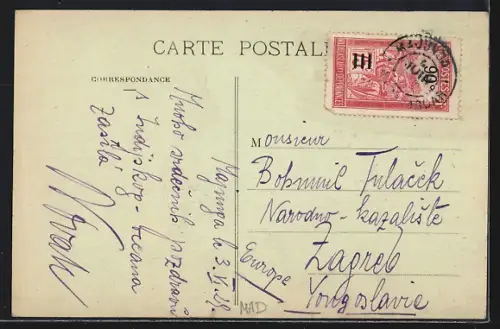 AK Majunga, Partie de la Ville, Cote de la Rade mit Segelbooten