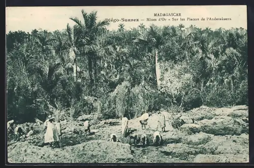 AK Diégo-Suarez, Mines d`Or, Sur les Placers de l`Andavakoera
