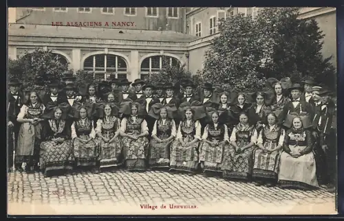 AK Nancy, Les Alsaciens a Nancy, Village de Uhrweiler