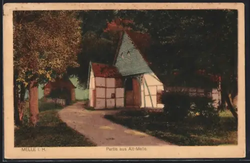 AK Melle i. H., Partie aus Alt-Melle