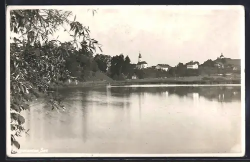 AK Bayersoien, Seepartie mit Blick zur Kirche