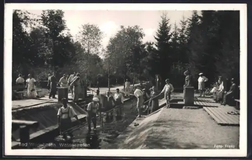 AK Bad Wörishofen, Leute beim Wassertreten