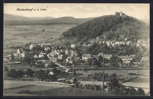 AK Biedenkopf a. d. Lahn, Gesamtansicht, Burgruine