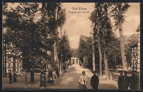 AK Bad Eilsen, Eingang zum Kurpark
