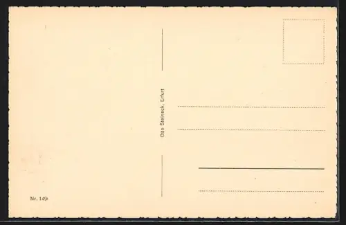 AK Erfurt, Kaiserplatz mit Denkmal