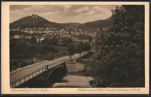 AK Biedenkopf a. d. Lahn, Blick vom Hotel Lindenhof zur Stadt