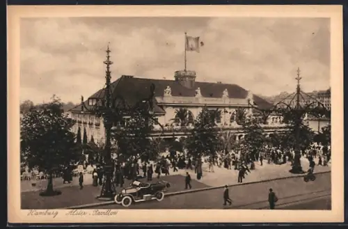 AK Hamburg-Neustadt, Alster-Pavillon