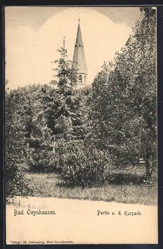 AK Bad Oeynhausen, Partie a. d. Kurpark