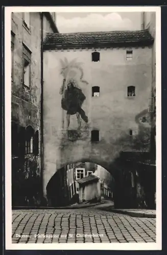 AK Passau, St. Christophorus in der Pfaffengasse