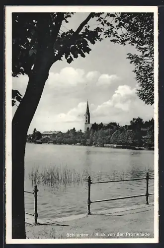 AK Schliersee, Blick von der Promenade