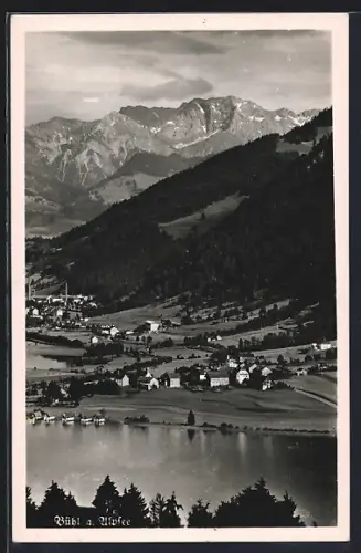 AK Bühl a. Alpsee, Totalansicht mit Alpenblick