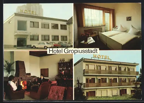 AK Berlin-Rudow, Hotel Gropiusstadt, Neuköllner Strasse 284-286, Bes. Jörg Wegner