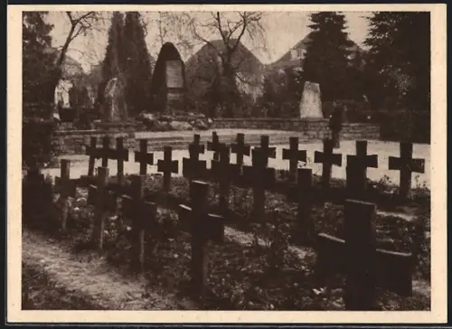 AK Rastatt, Blick auf den Gedenkstein der Opfer 1848/49