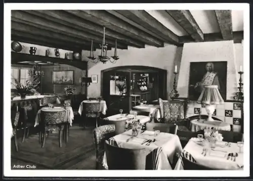 AK Hinterzarten, Hotel Adler und Adlerwirtshaus, Adler Club, Innenansicht