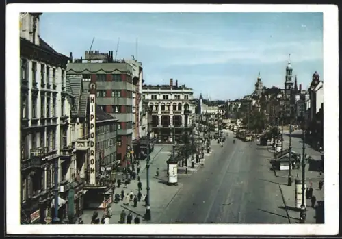 AK Hamburg-St.Pauli, St. Pauli, Reeperbahn mit Strassenbahn