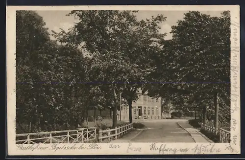AK Plön, Gasthof zur Fegetasche, Inh. Ludwig Boll
