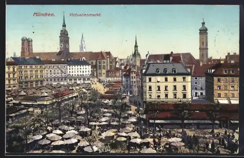 AK München, Victualienmarkt
