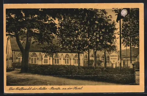 AK Ketzin an der Havel, Gothisches Haus, Treffpunkt der Autofahrer, 