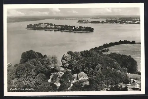 AK Egsdorf am Teupitzsee, Seeansicht, Insel, Uferlandschaft