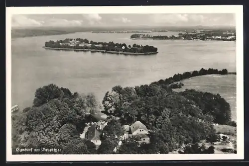 AK Egsdorf am Teupitzsee, Seeansicht, Insel, Uferlandschaft