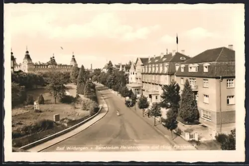 AK Bad Wildungen, Sanatorium Helenenquelle und Hotel Fürstenhof