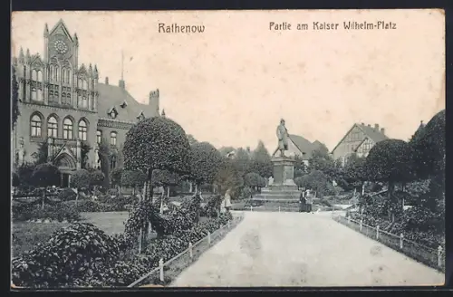 AK Rathenow, Partie am Kaiser Wilhelm-Platz