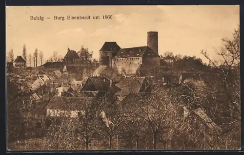 AK Belzig, Burg Eisenhardt um 1860