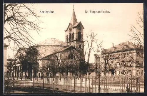 AK Karlsruhe, St. Stephanskirche