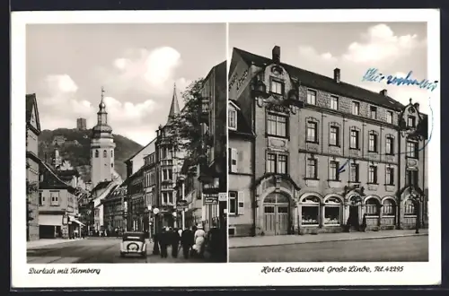 AK Durlach, Turmberg, Hotel-Restaurant Grosse Linde