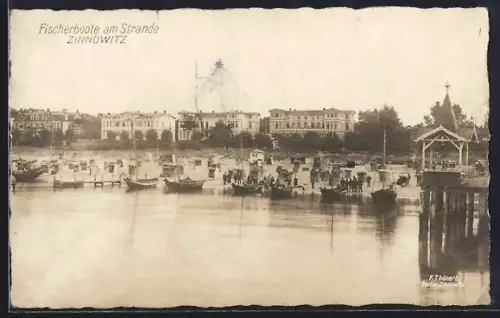 AK Zinnowitz, Fischerboote am Strande