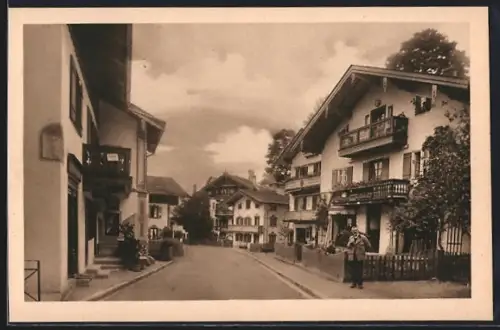 AK Tegernsee, Rosenstrasse, Wohnhäuser