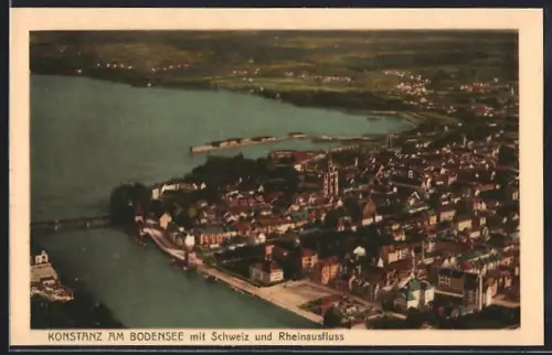 AK Konstanz am Bodensee, Rheinausfluss